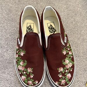 Vans Classic Slip-On Wallflower Floral in Bitter Chocolate W8 M6.5